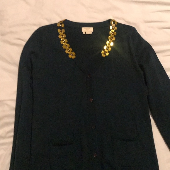 Kate Spade New York ♠️ bejeweled cardigan - Picture 8 of 9